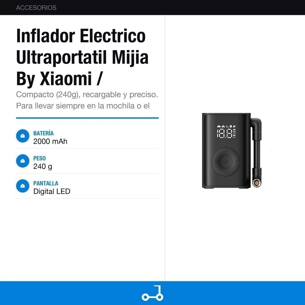 Inflador Electrico Ultraportatil Mijia By Xiaomi / Mjbxcqbqw